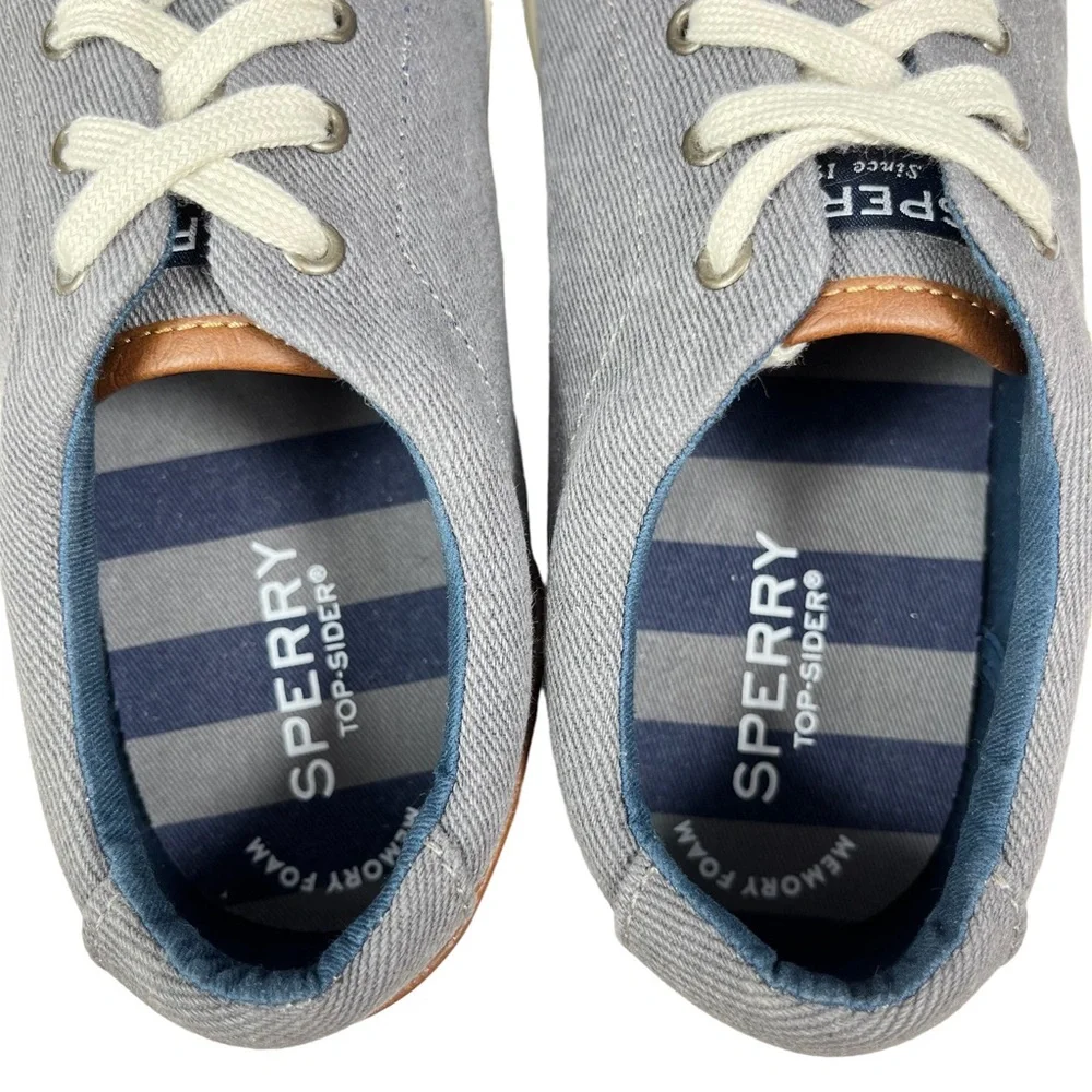 Sperry | Youth Boy 5 Tuck LTT‎ Memory Foam Lace-Up Canvas Sneaker Shoe SCK261763